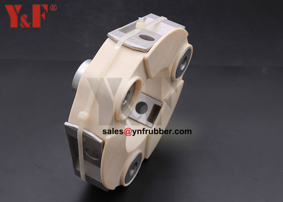 Conector cilíndrico de unión flexible de goma fuerte para conectar dos ejes