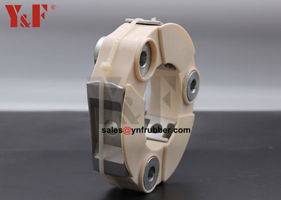 Conector cilíndrico de unión flexible de goma fuerte para conectar dos ejes
