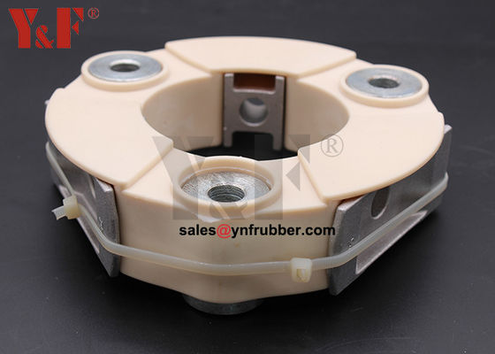 Conector cilíndrico de unión flexible de goma fuerte para conectar dos ejes