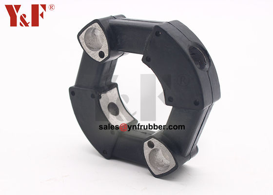 Conector de acoplamiento de caucho negro Accesorios de tuberías de caucho flexible
