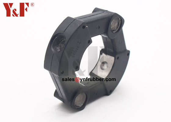 Conector de acoplamiento de caucho negro Accesorios de tuberías de caucho flexible